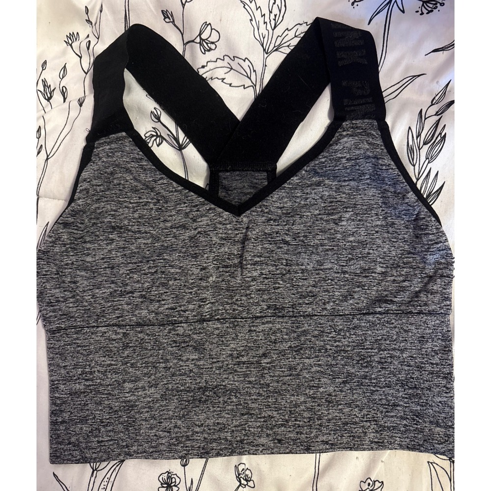 Victoria's Secret PINK‎ Sport Heather Grey Seamless Lightly Lined Bra, XS